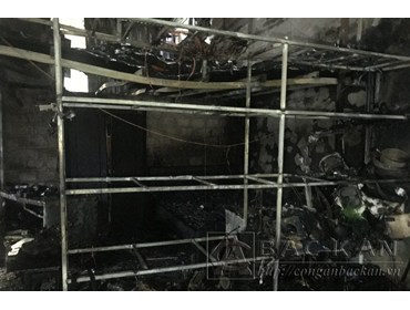 [02/04/2020- Bắc Kạn] Cháy gara ô tô tại thành phố Bắc Kạn