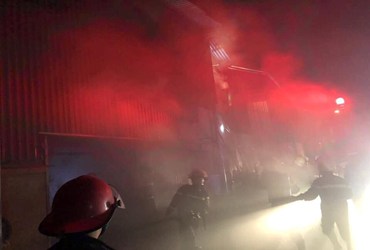 [18/03/2020- Hà Nam] Cháy Công ty mây tre đan cụm công nghiệp Hoàng Đông - Duy Tiên - Hà Nam