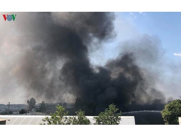 [12/03/2020- Đồng Nai]Xưởng mút xốp ở Đồng Nai trong khu dân cư bốc cháy dữ dội